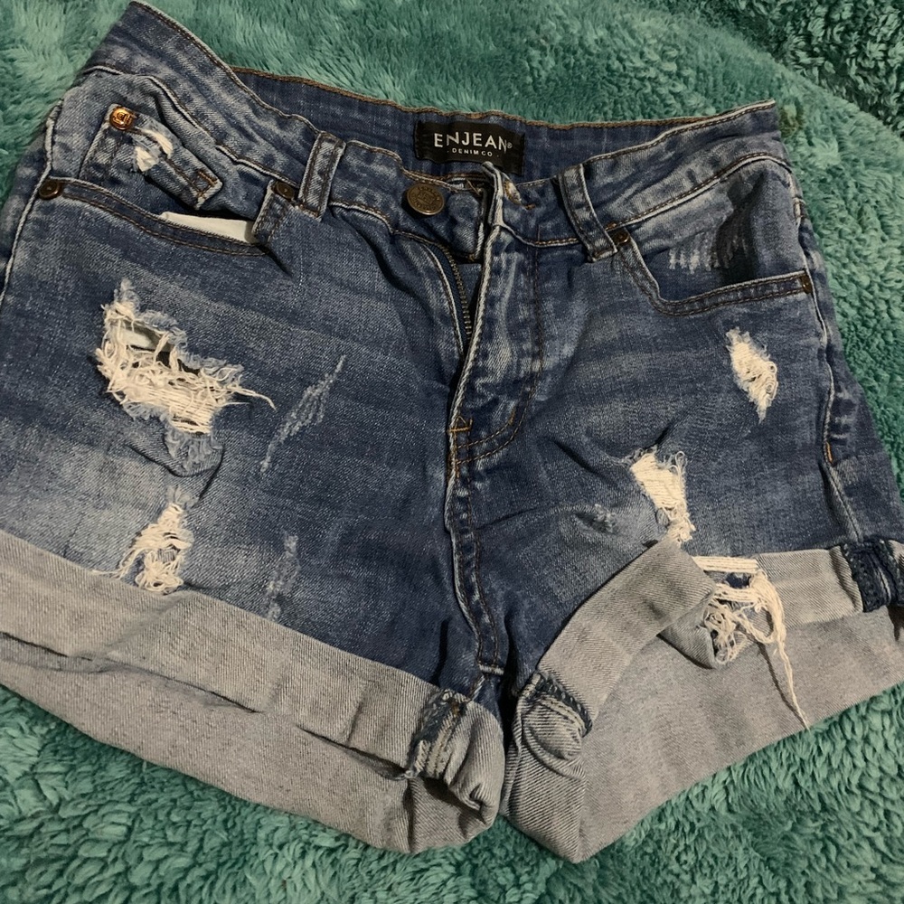 Denim shorts